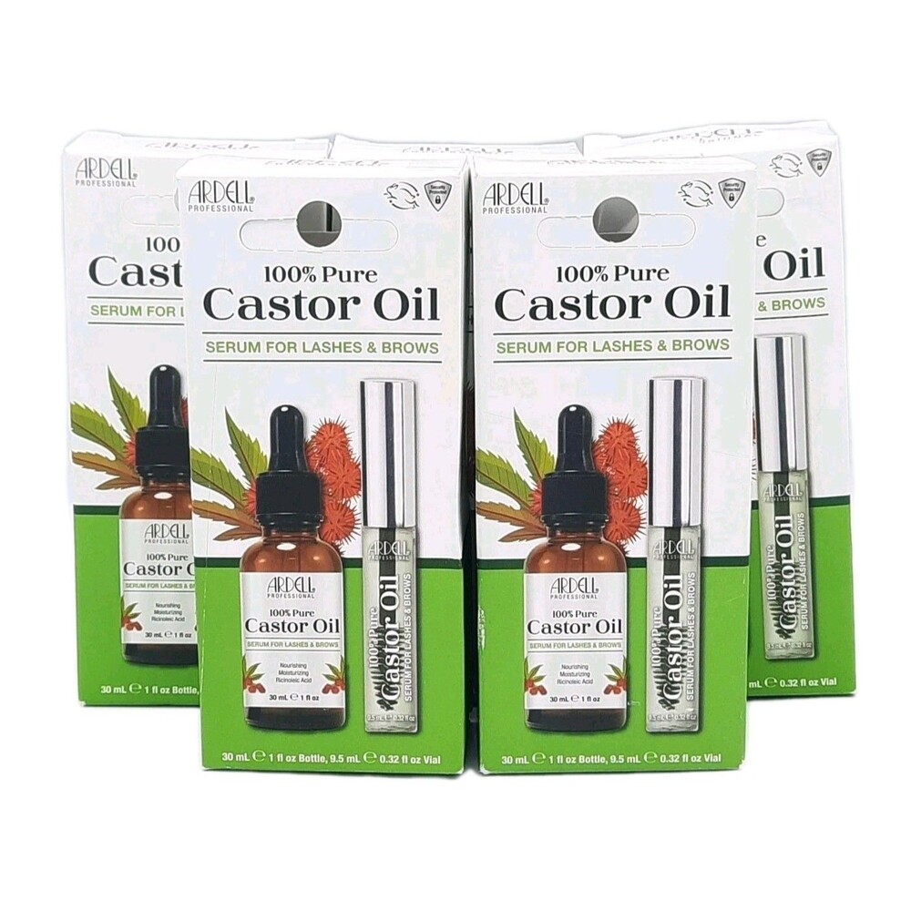 Bundle Lot Of  5 - Ardell 100% Pure Castor Oil Serum For Lashes & Brows NEW BOX